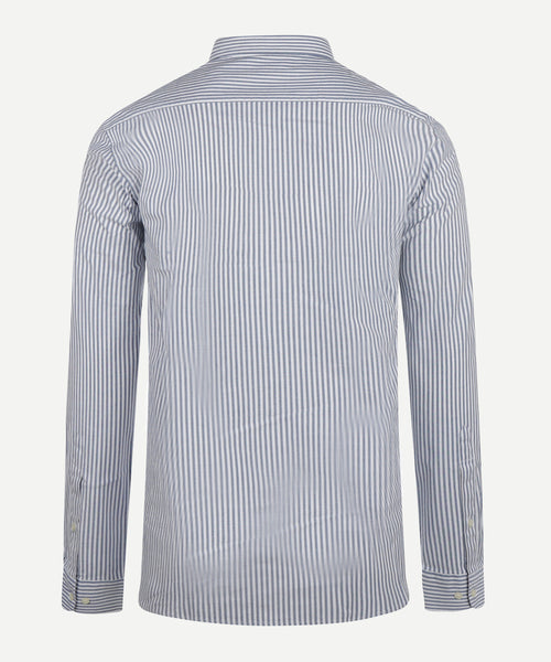 Shirt Oxford Stretch Large Stripe | Navy