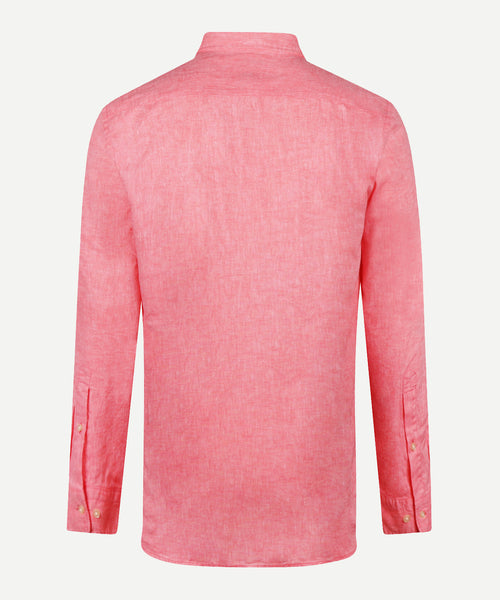 Shirt Linen Cotton | Coral Red
