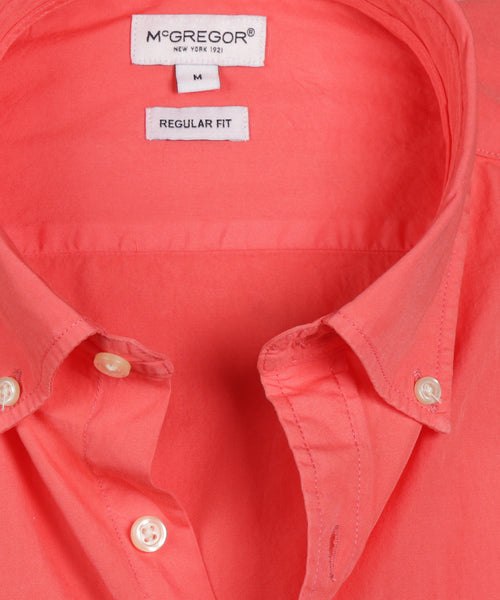 Overhemd Summer Poplin | Coral Red