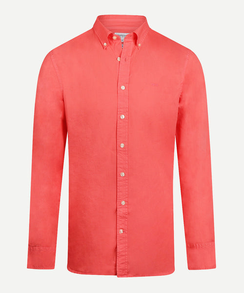 Overhemd Summer Poplin | Coral Red
