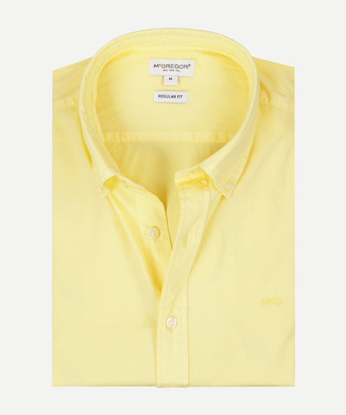 Overhemd Summer Poplin | Lemon Yellow