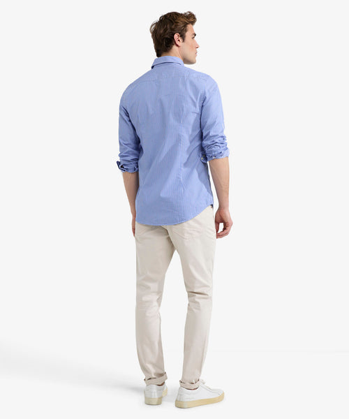 Shirt Slim Fit Double Stripe | Medium Blue