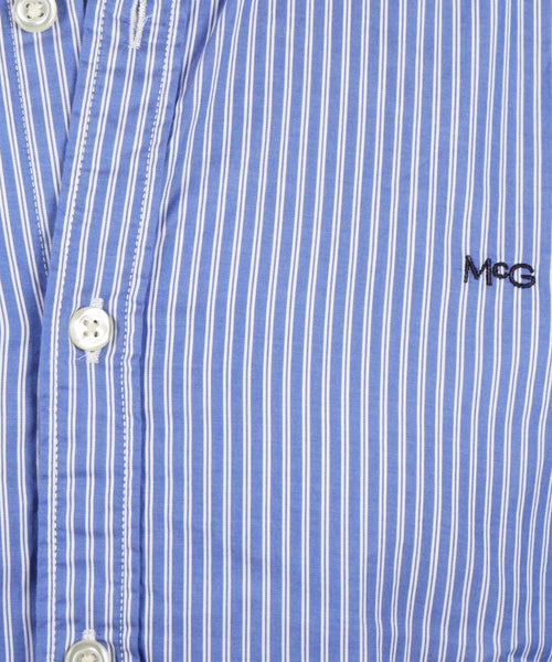 Shirt Slim Fit Double Stripe | Medium Blue