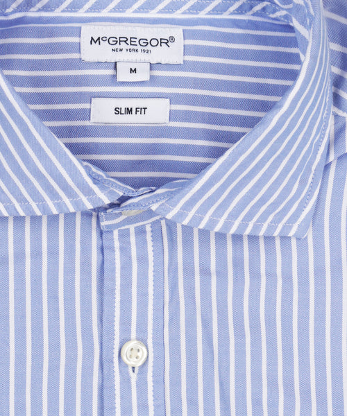 Shirt Slim Fit Stripe | Medium Blue