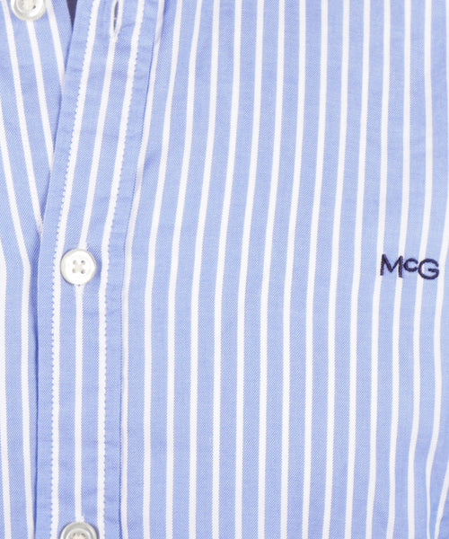 Shirt Slim Fit Stripe | Medium Blue