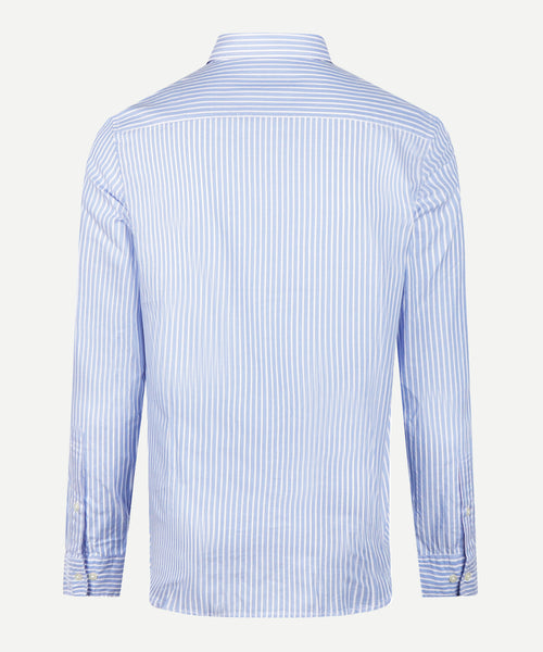 Shirt Slim Fit Stripe | Medium Blue