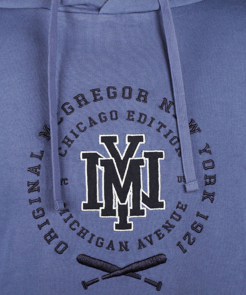Hoodie with NY Graphic | Vintage Blue