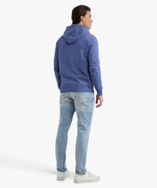 Hoodie with NY Graphic | Vintage Blue