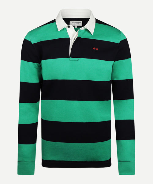 Rugby Jersey Big Stripes | Medium Green
