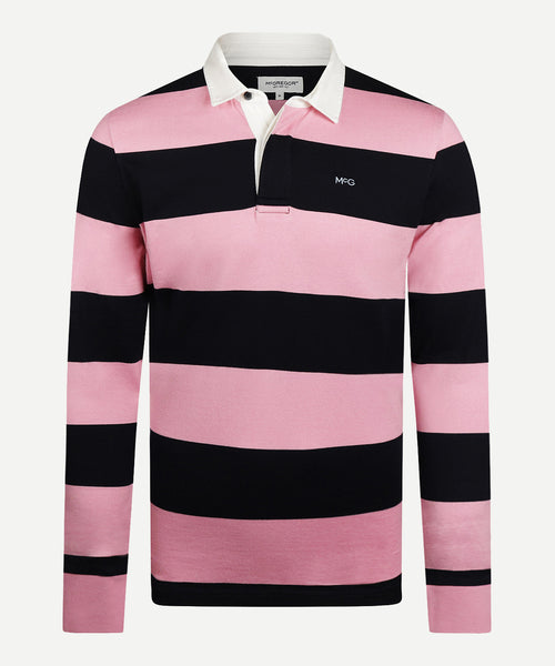 Rugbytrui Grote Strepen | Light Pink