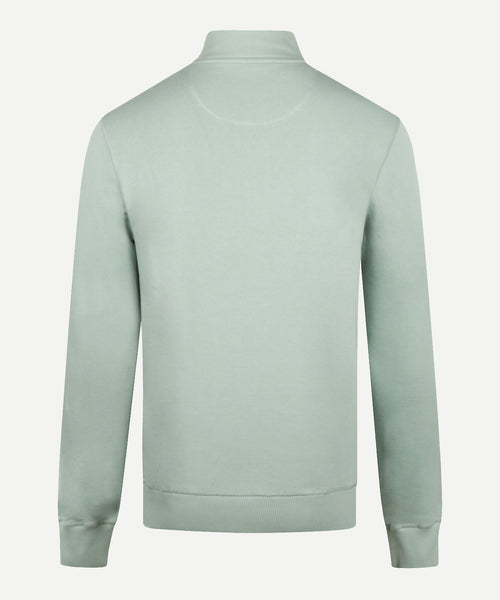 Sweater Half Zip with Emblem | Ice Green