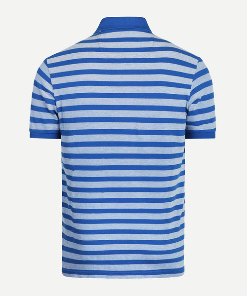 Polo Piqué Oxford Striped | Cobalt