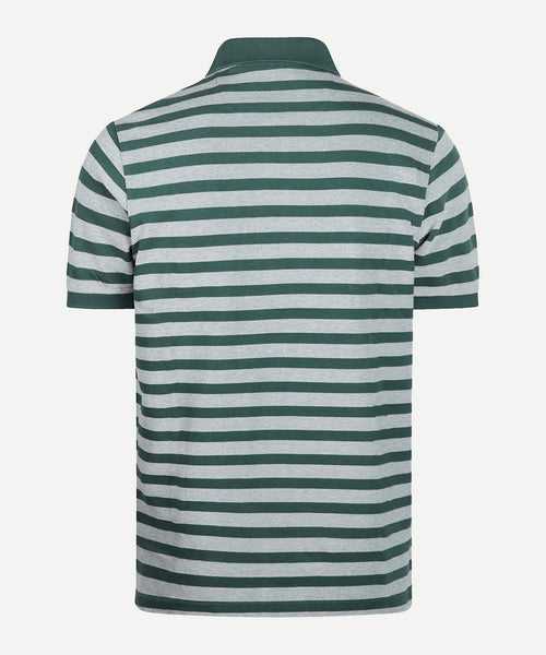 Polo Piqué Oxford Striped | Dark Green