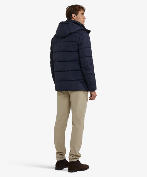 Hooded Bomber Jas | Navy