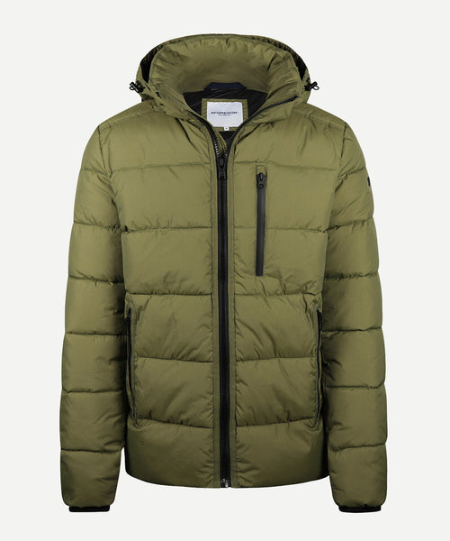 Hooded Bomber Jas | Moss Green