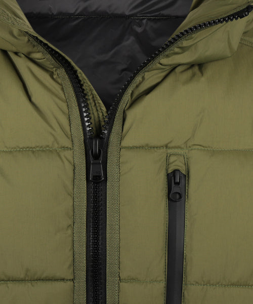 Hooded Bomber Jas | Moss Green