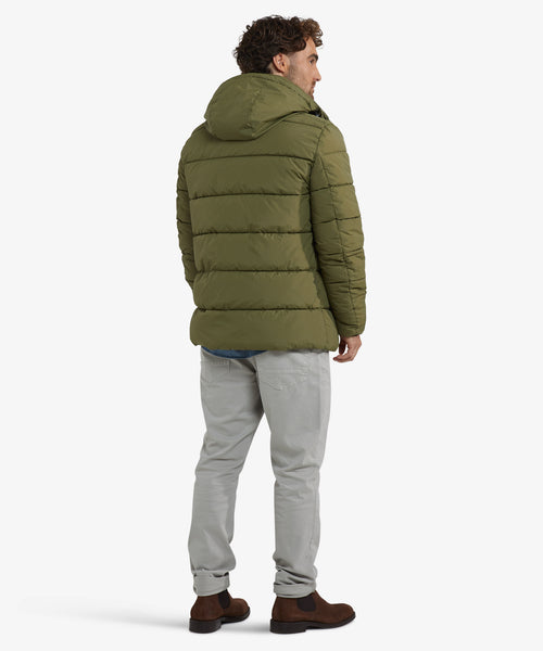 Hooded Bomber Jacket | Moss Green