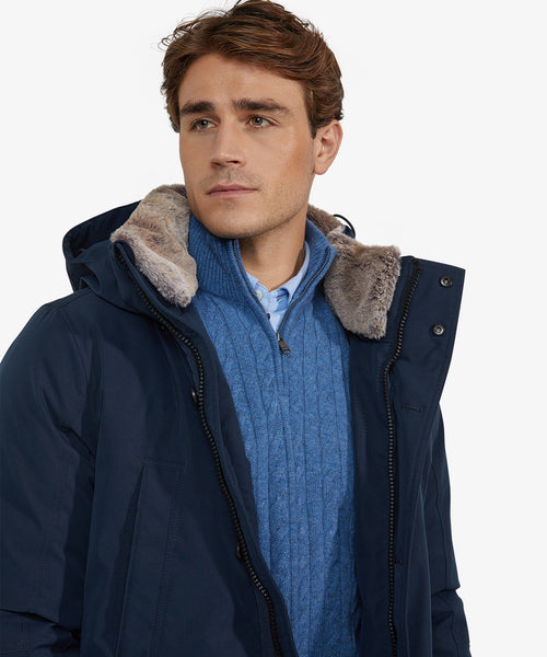 Parka Coat | Navy