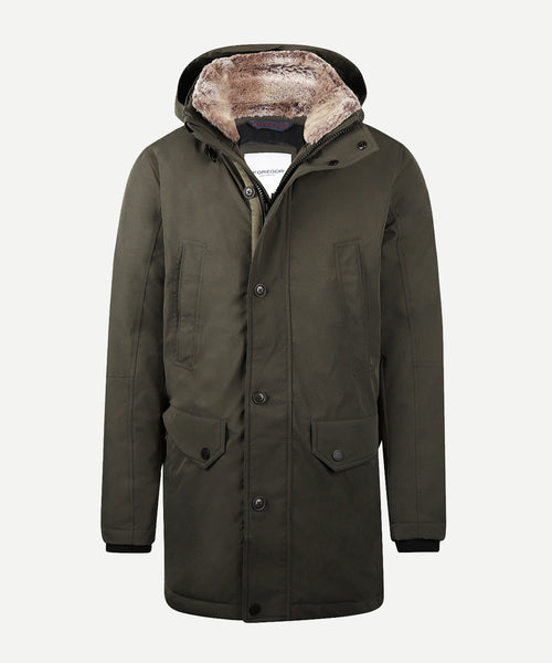Parka Coat | Dark Olive