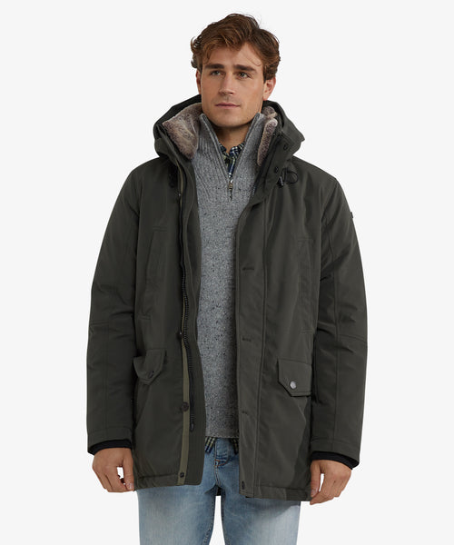 Parka Coat | Dark Olive