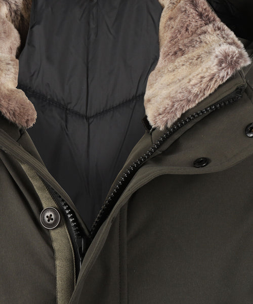 Parka Coat | Dark Olive