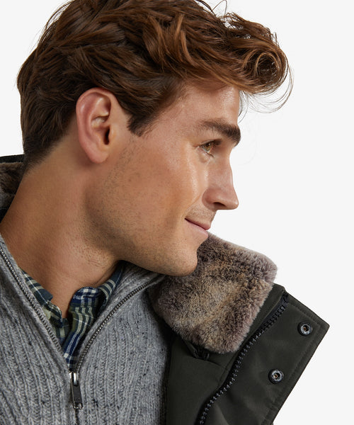 Parka Coat | Dark Olive