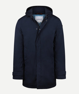 Hooded Raincoat | Navy