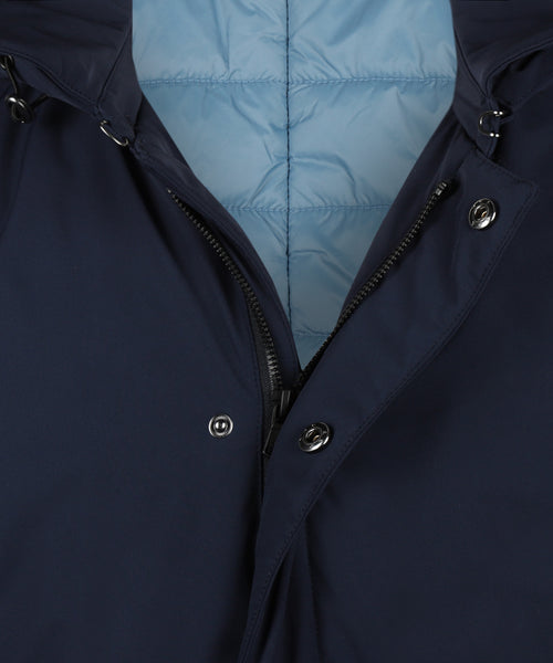Hooded Raincoat | Navy