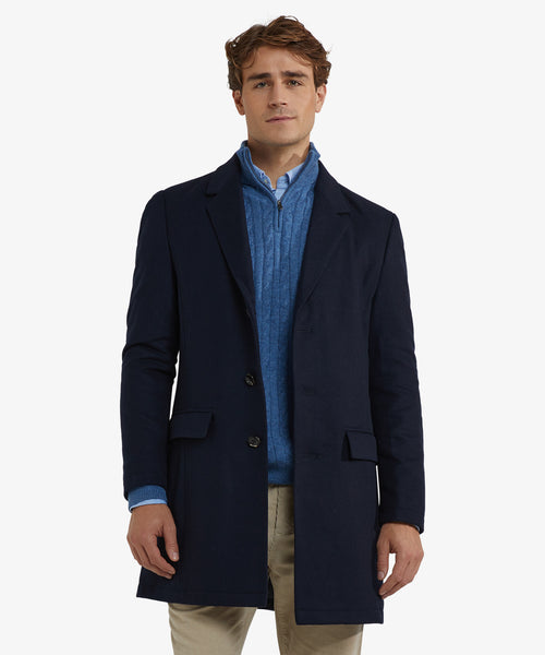 Overcoat Wool | Navy