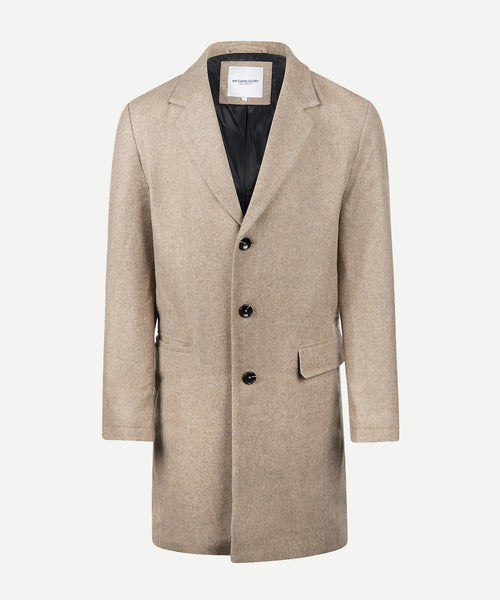 Overjas Twill Wol | Camel