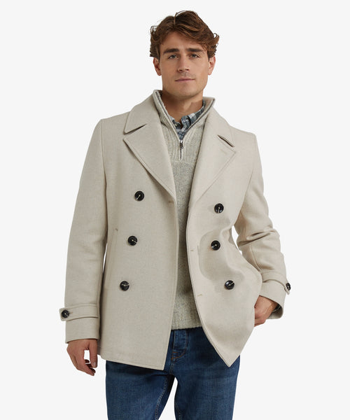 Peacoat Wol | Sand