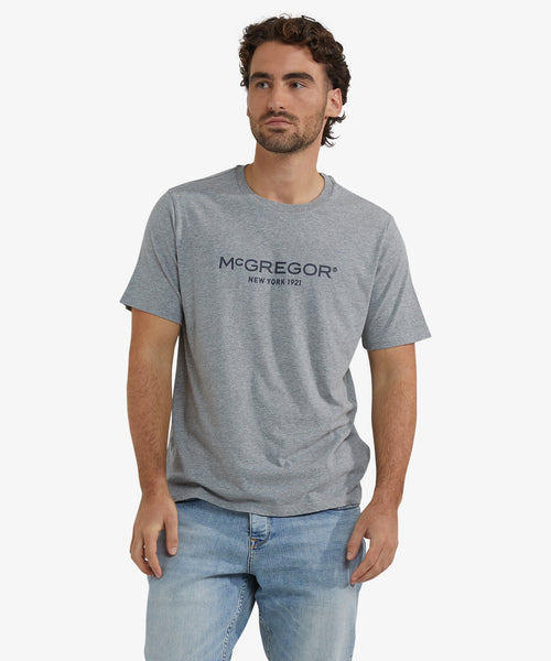 Essential Logo T-shirt | Medium Gray Melange