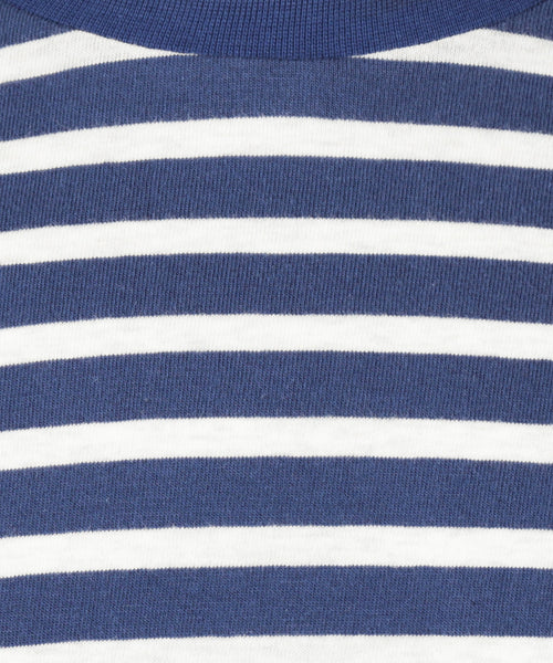 T-shirt Gestreept | Worker Blue