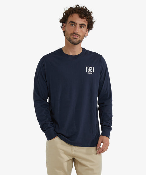 Graphic Long Sleeve T-shirt | Navy