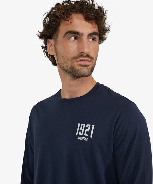 Graphic Long Sleeve T-shirt | Navy