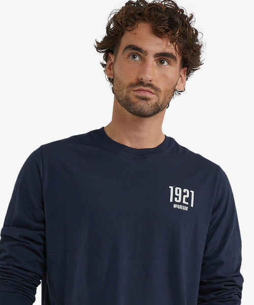 Graphic Long Sleeve T-shirt | Navy