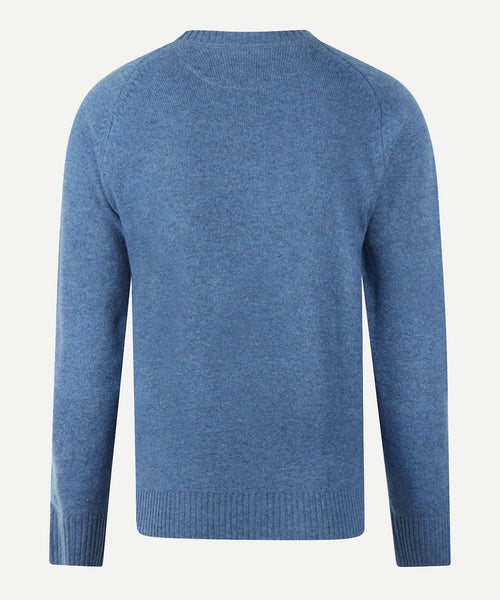 Trui Lamswol Rondehals | Worker Blue