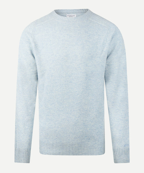 Trui Lamswol Rondehals | Ice Blue