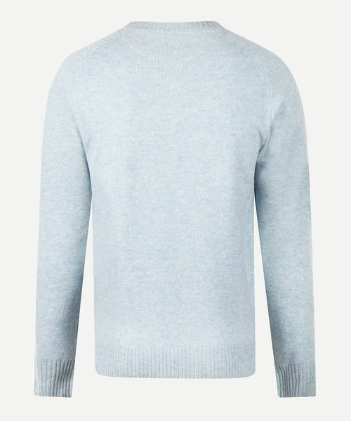 Trui Lamswol Rondehals | Ice Blue