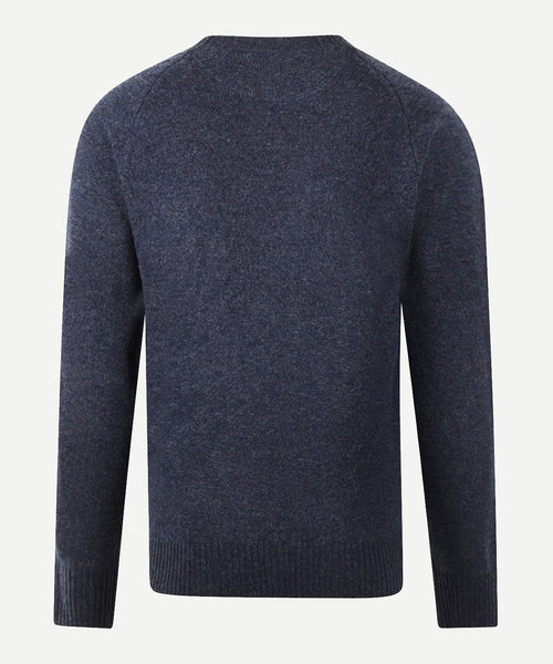 Trui Lamswol Rondehals | Navy