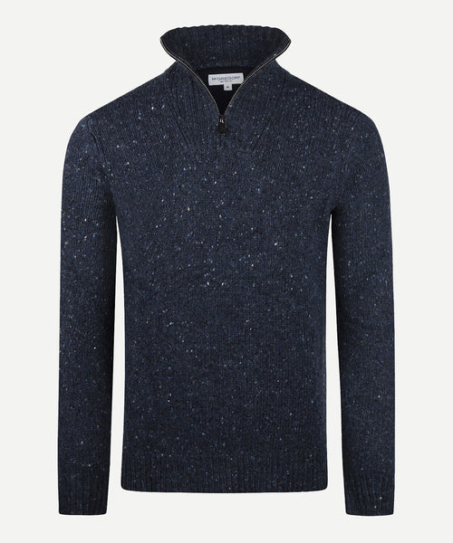 Sweater Fisherman Half-Zip | Navy