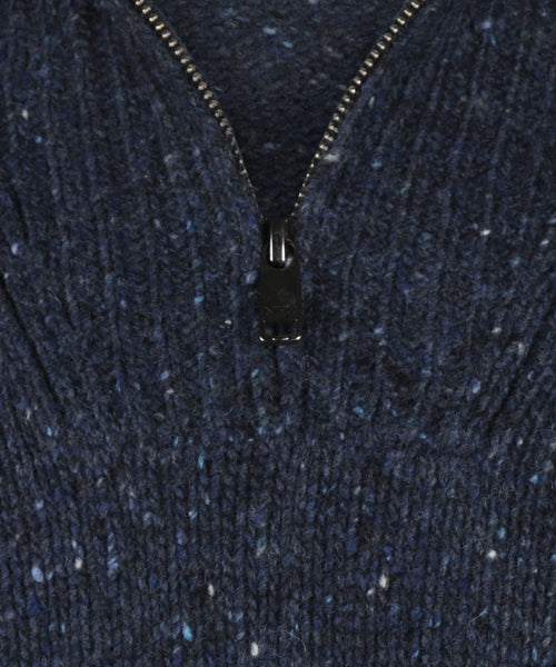 Trui Fisherman Half-Zip | Navy