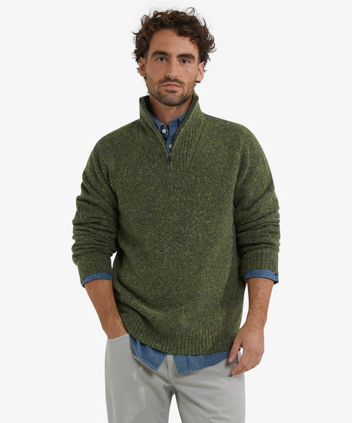 Sweater Fisherman Half-Zip | Dark Olive