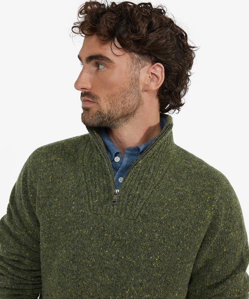 Sweater Fisherman Half-Zip | Dark Olive