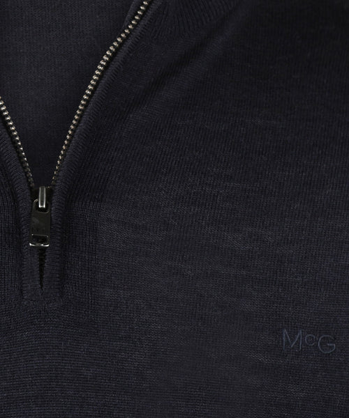 Trui Half-Zip Luxe Merinowol | Navy