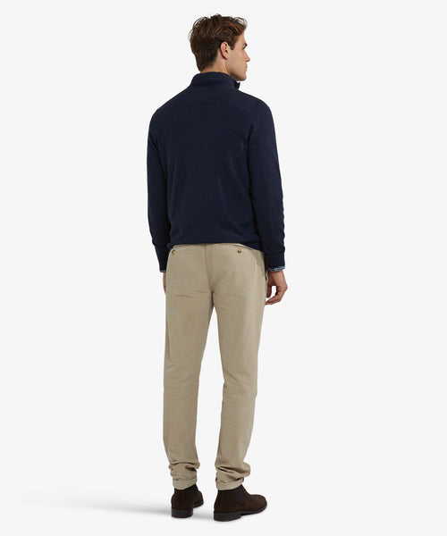Half-Zip Sweater Luxury Merino Wool | Navy