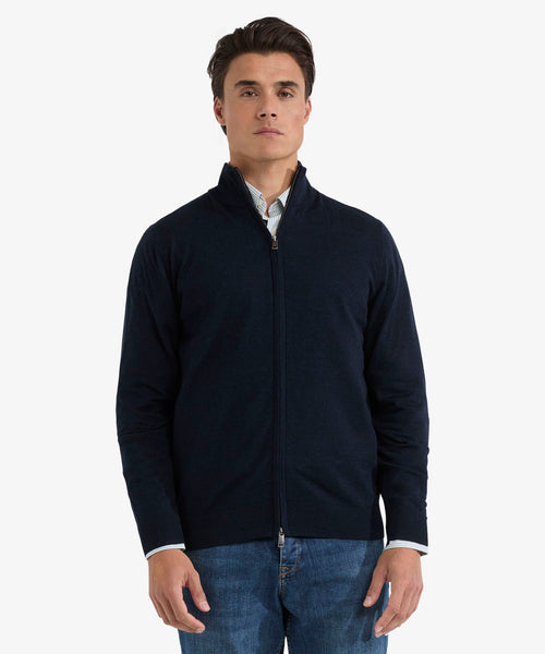 Ritsvest Luxe Merinowol | Navy
