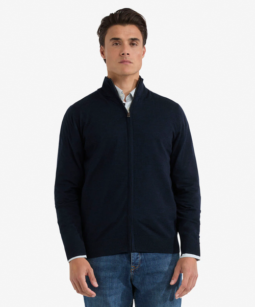 Ritsvest Luxe Merinowol | Navy