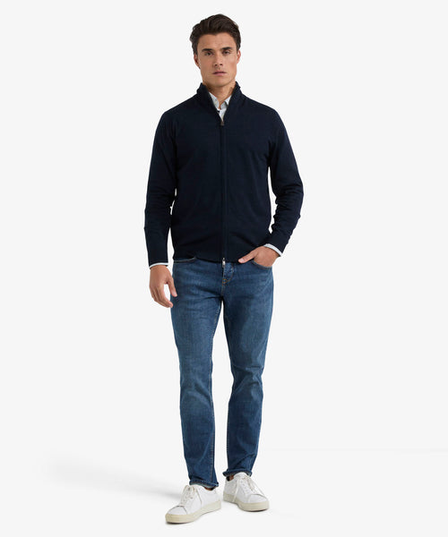Ritsvest Luxe Merinowol | Navy
