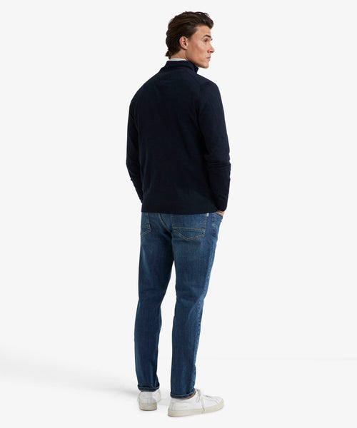 Ritsvest Luxe Merinowol | Navy